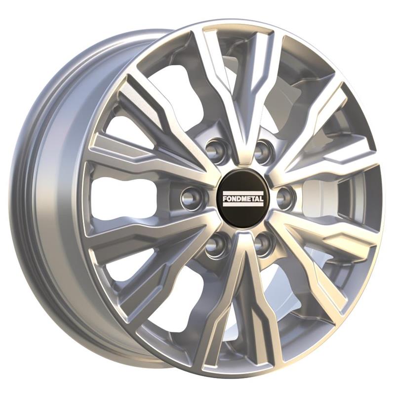 Fondmetal PRO2 Glossy Silver J6.5 R16 6X120 ET50 CB74.5
